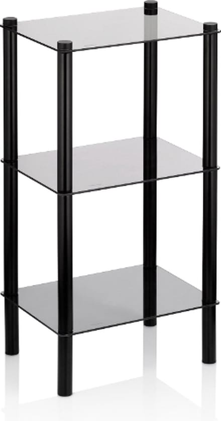 Kast, 76.5 cm, Laag, Metaal, Zwart - Kela | Lars
