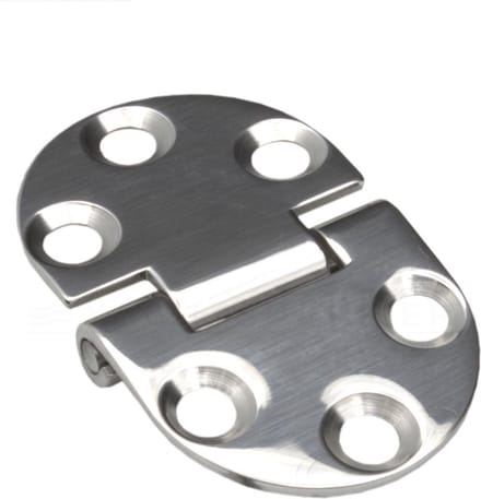 Luikscharnier knoop onder Rvs gepolijst 86x60mm