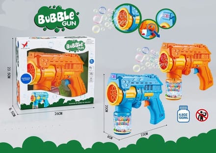 Bubble Pistool 23 Cm Met Geluid + 130 Ml Bellenblaas.