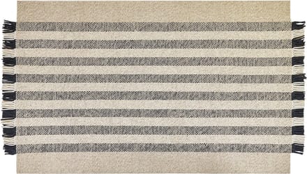 TACETTIN - Modern vloerkleed - Gebroken wit - 140 x 200 cm - Wol