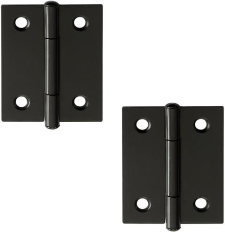 Scharnier 40x32mm zwart 2 stuks