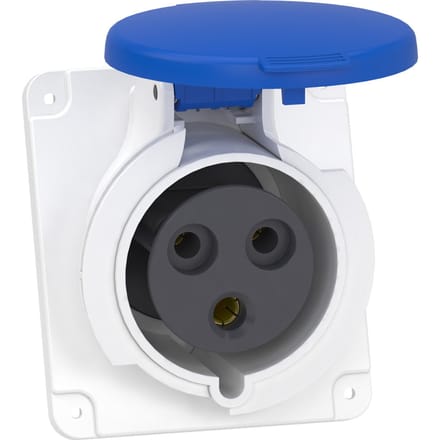 Schneider PratiKa 32A IP44 Hoekpaneel Stopcontact - PKF32F423