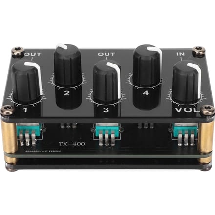 Mini Stereo 4-kanaals Lijnmixer Lage Ruis Professionele 4-kanaals Passieve Mixer voor Mixen