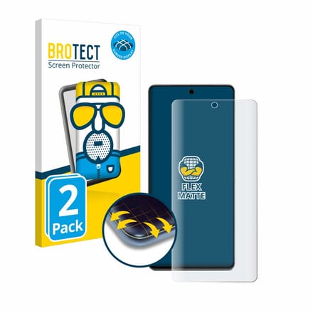 BROTECT - Screenprotector voor Google Pixel 7 Pro - Folie Beschermfolie matte volledig dekking 2 Stuks