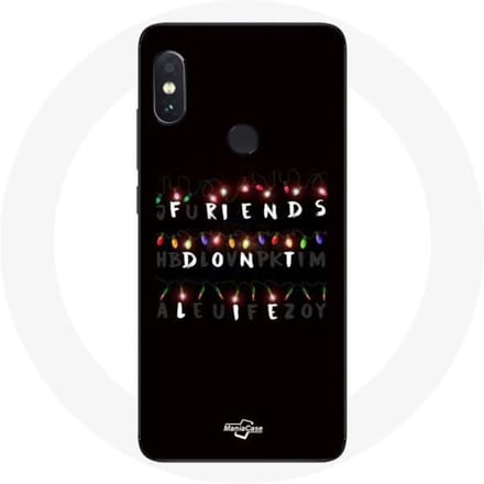 Coque pour Xiaomi Redmi Note 5 Pro Stranger Things Affiche Friends Don't Lie Joyeux noël