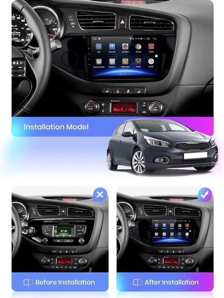 Android navigatie en multimediasysteem geschikt voor Kia Ceed 2012-2018 autoradio 1+16GB