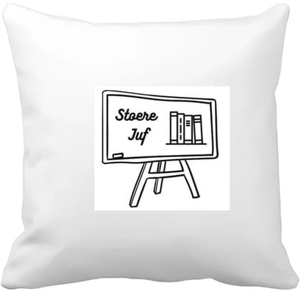 Akyol - stoere juf Kussen hoes - Juf - juf - leraar - 40 bij 40 cm