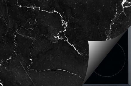 Inductie beschermer - Inductie Mat - Marble Black - 59x52 cm