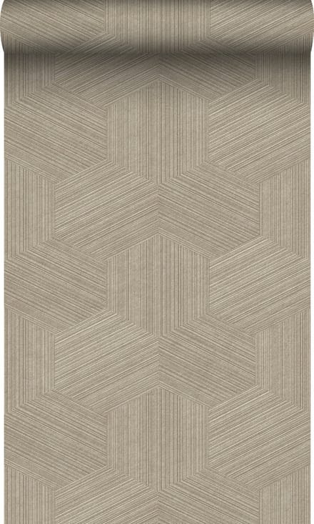 Origin Wallcoverings behang grafisch 3D motief beige - 50 x 900 cm - 347942