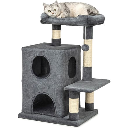 Lionto krabpaal 80cm donkergrijs kat