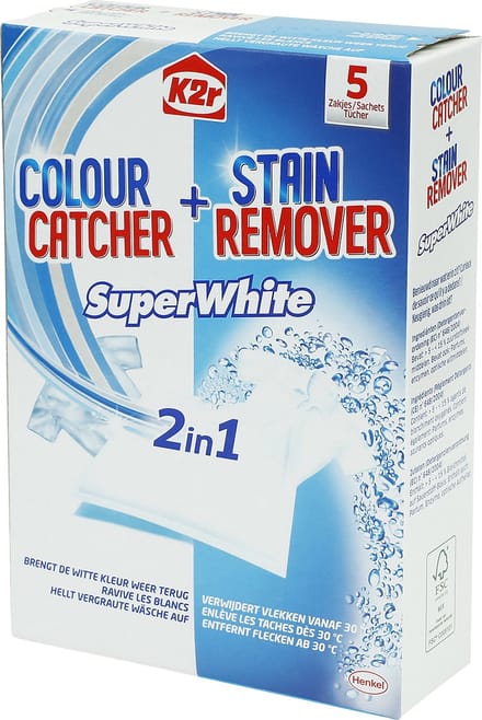 K2r Super White & Oxi - 5 zakjes - verwijdert vlekken