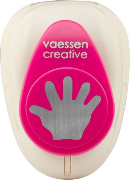 Vaessen Creative Pons - Figuurpons - Hand - 2,4 x 2,4 cm