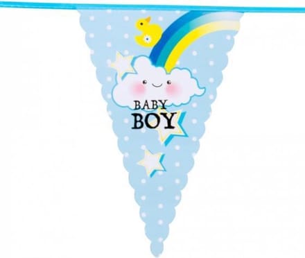 Vlaglijn Baby Boy 6 meter jongen blauw