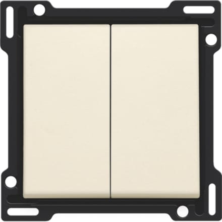 Niko - Centraalplaat 2X 1/2 toets cream - 100-61505