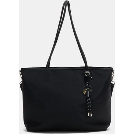 Stradivarius Shopper met bedel  Zwart OS