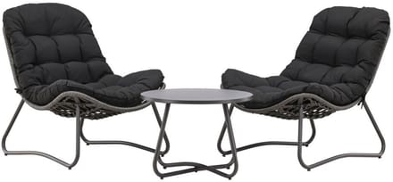 Svea - Mustafa loungeset - grijs/zwart