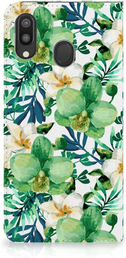 Samsung Galaxy M20 Smart Cover Orchidee Groen
