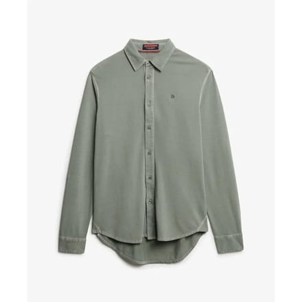 Superdry VINTAGE DESTROY PIQUE LS SHIRT Heren Overhemd
