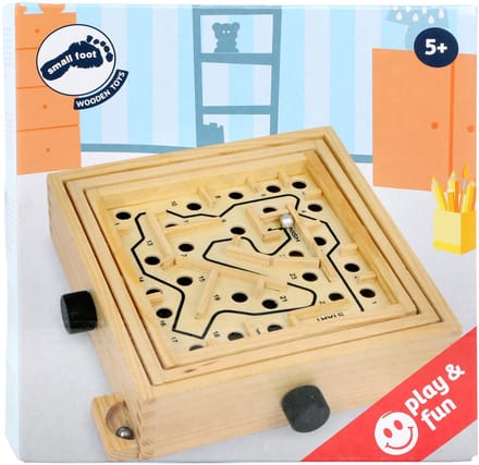 Small Foot - Wooden Labyrinth Marble Game