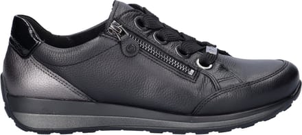Ara Osaka dames sneaker - Zwart zwart - Maat 37