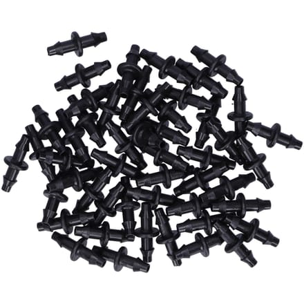 100 STUKS 4/7 2?Way Connector Druppelirrigatie Connector Fitting Tuinirrigatie Accessoires black