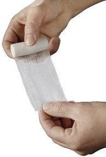 HEKA hydrofiel windsel 4 m x 8 cm niet steriel, 1 stuks