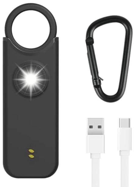 Persoonlijk Alarm 135 dB met LED en Sleutelhanger voor Zelfverdediging