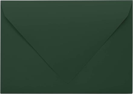 Bruiloft Enveloppen - Uitnodiging Envelop - Kaarten Versturen - V-flap Sluiting - A6 formaat - Donkergroen
