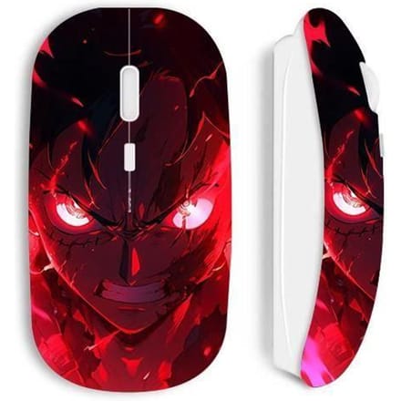 Draadloze muis - Maniacase - One Piece - Luffy Gear Art - Wit - Optisch - USB
