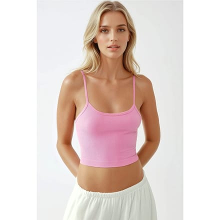 Fitted Crew Neck Basis Tanktop
