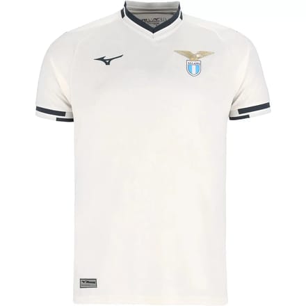 Mizuno Lazio 25/26 Weg T-shirt Met Korte Mouwen Wit L Man