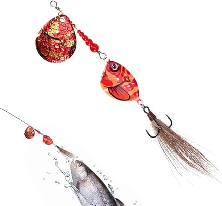 Spinner Lokaas - Zinkende Spinners - Vissen Vangen - Dynamische Beweging - 22 gram - Kleurrijk Verloop