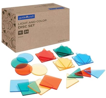 Guidecraft licht en kleur schijfenset educatief speelgoed multicolor.