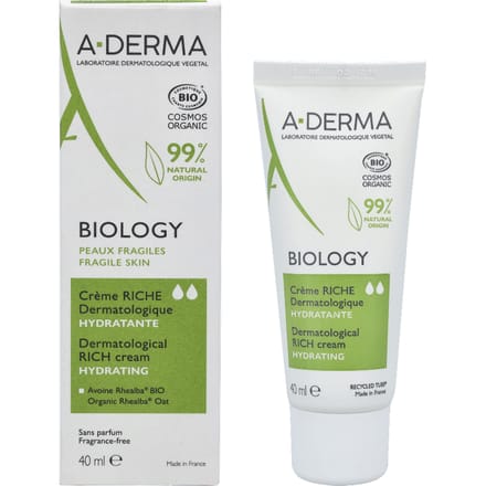 Hydraterende Gezichtscrème A-Derma Biology (40 ml)