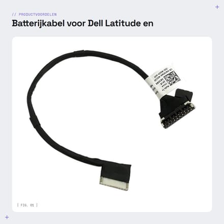 Dailygoods - Batterijkabel voor Dell Latitude en Precision Modellen