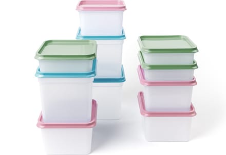 Amuse Diepvriesdozen - Set van 10 - Bewaardoos - Compacte Vershouddoos - Duurzaam - Tot -30°C en max 100°C