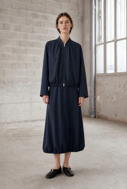 Albina skirt technical jersey | Blue - Blue / S