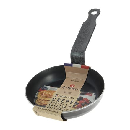 De Buyer Blauwstalen Mini Koekenpan 12cm