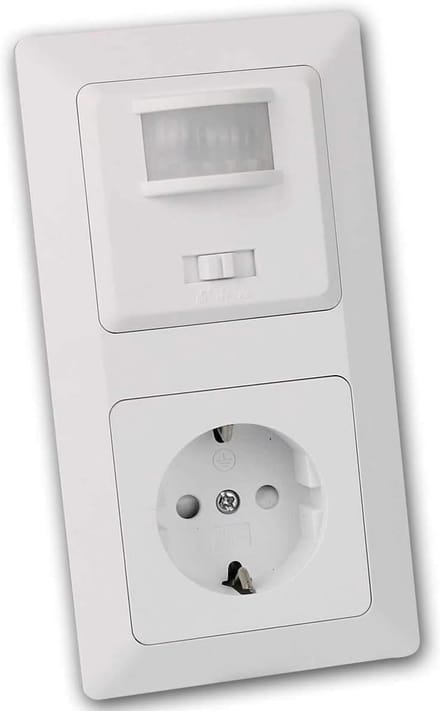 Inbouw Stopcontact met Bewegingsmelder voor LED en Conventionele Verlichting