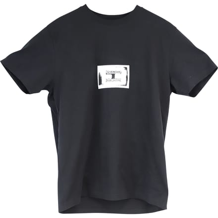 Givenchy T-shirt met logo in zwarte katoenen jersey