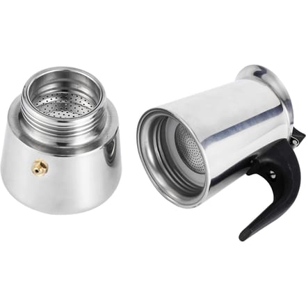 100ml 200ml 300ml 450ml Roestvrijstalen Moka Pot Koffiemaker Fornuis Gebruik Thuis Kantoor Type 1 gray