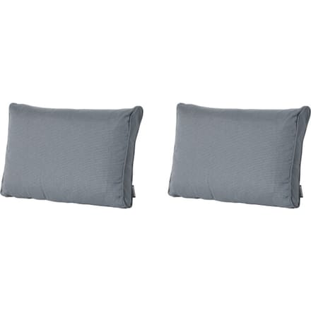 Madison - Lounge Rugkussen Rib grey - Ca. 43x73 cm - Set van 2