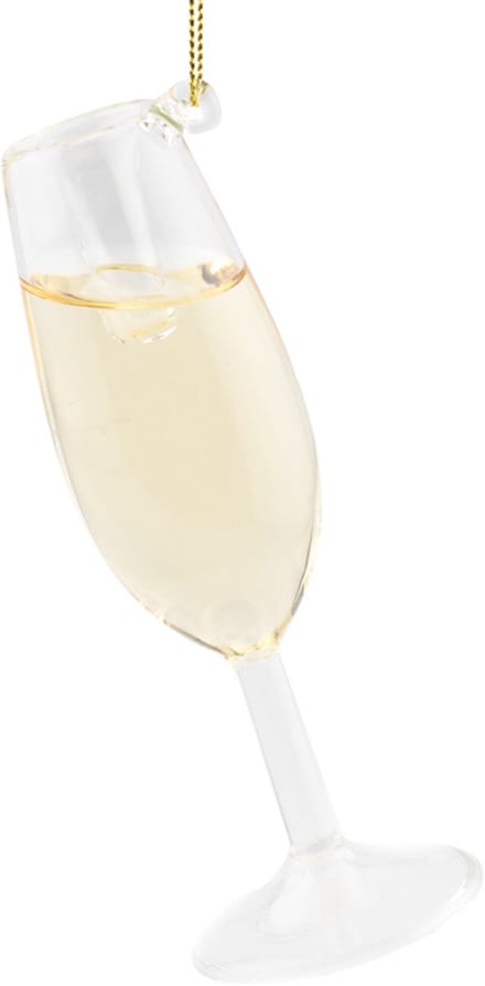 Kerstbal Champagne - 12cm