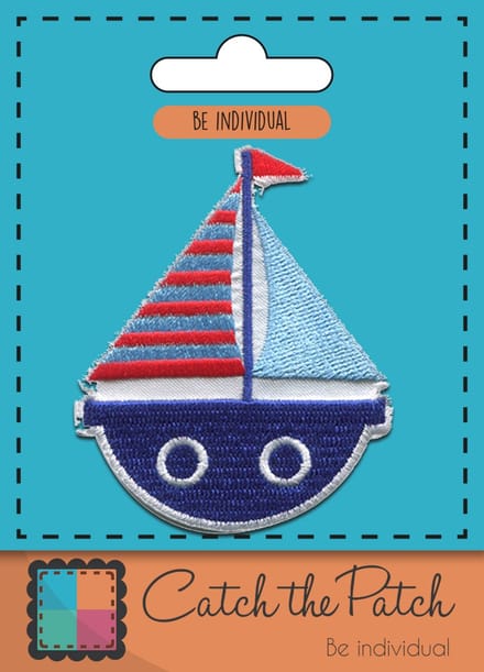 Zeilboot - Strijkapplicatie - Patch