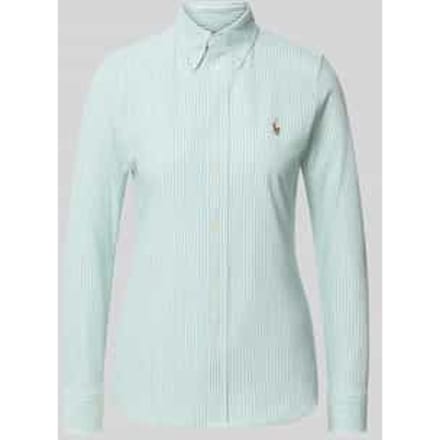 slim fit overhemdblouse van puur katoen