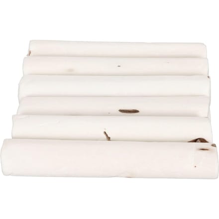Vogel Knaagstokken Lichtgewicht Schorsloze Houten Voet Speeltje Papegaai Versnipper Stok voor Parkiet white