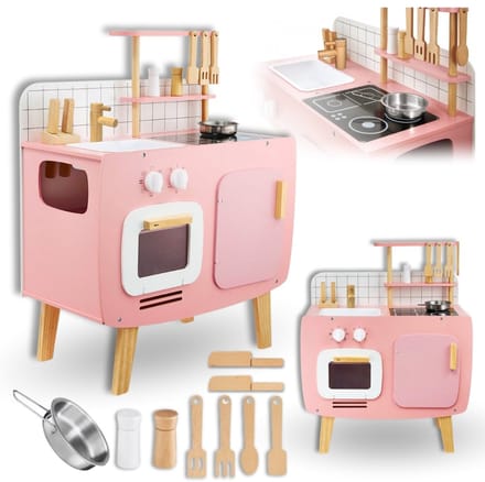 Starky - Speelkeuken Retro - Hout - Met Accessoires