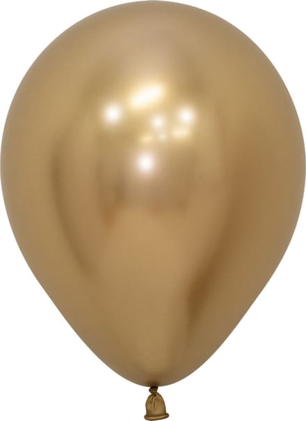 Luxe goud chrome latex balonnen 5inch (12cm) 50st / bulk