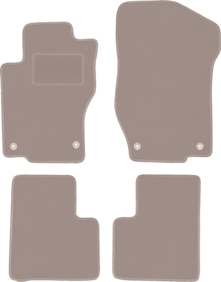 Beige veloursmatten voor: Mercedes ML W164 SUV (2005-2011)