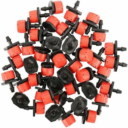 100 stuks tuin druppelirrigatie sprinklers micro water emitter druppelaar druppelkop 100Pcs red